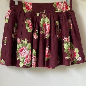 Hollister Full Floral Mini Skirt | L